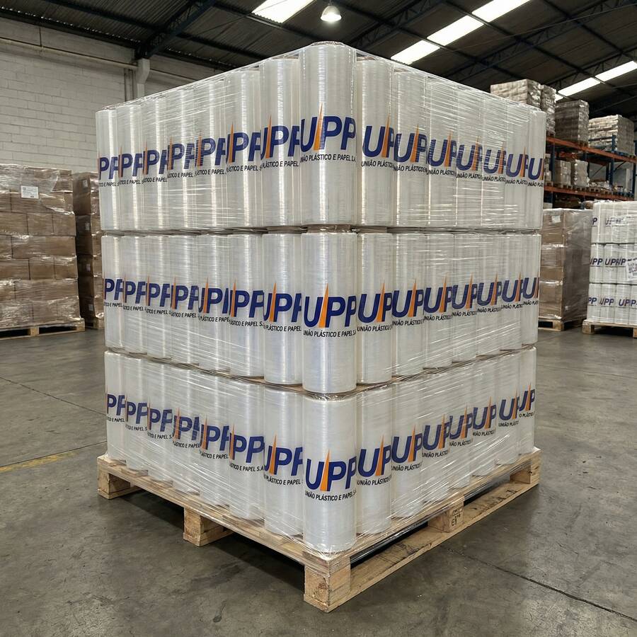 Filmes para Palletização - Filmes Industriais com Impressão Corrida
